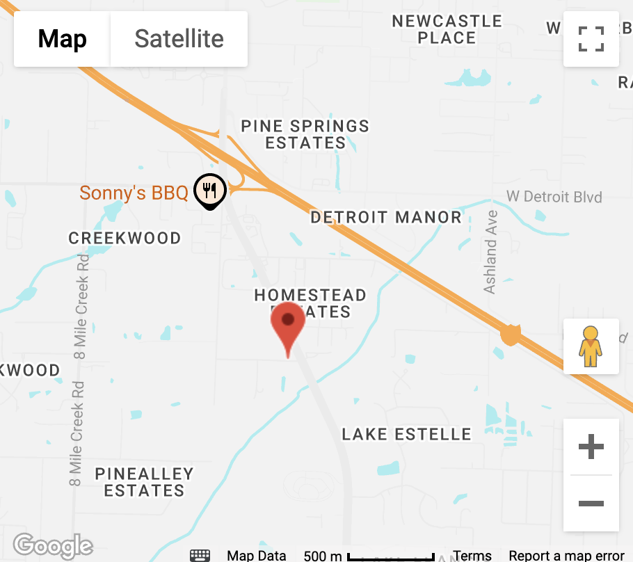 Map to Let's Relax Massage in Pensacola